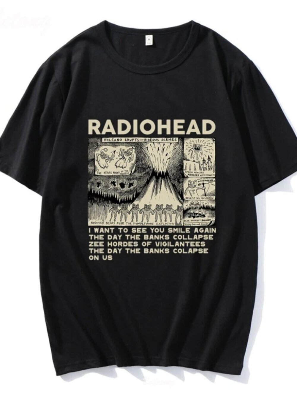 Radiohead Vintage Print T Shirt Unisex T Shirt 276
